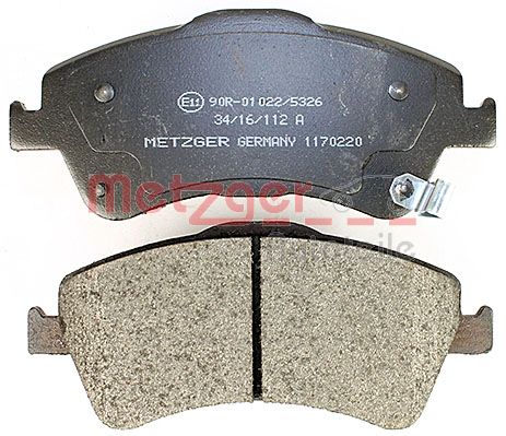METZGER 1170220 Bremsbelagsatz, Scheibenbremse